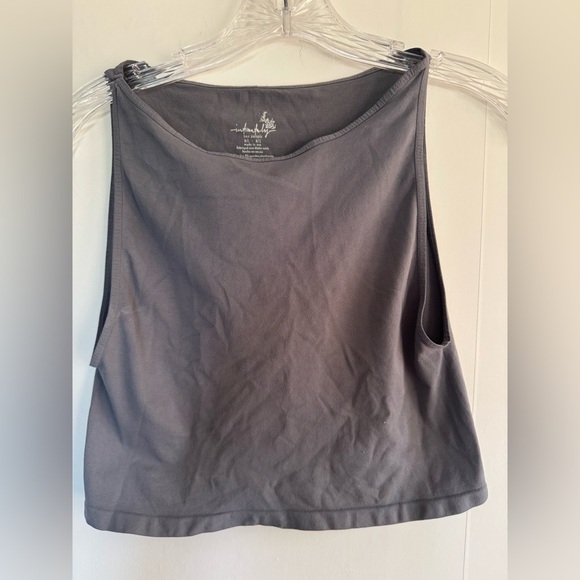 Free People Gray Sleeveless seamless Tank Top M/L - Picture 1 of 5